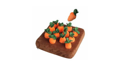 Plush Carrot Snuffle Mat Toy – Interactive Pull Radish Dog Toy for Mental Stimulation & Play