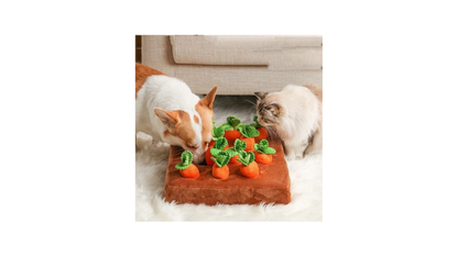 Plush Carrot Snuffle Mat Toy – Interactive Pull Radish Dog Toy for Mental Stimulation & Play