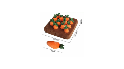 Plush Carrot Snuffle Mat Toy – Interactive Pull Radish Dog Toy for Mental Stimulation & Play
