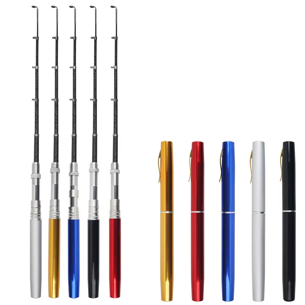 Portable Mini Pen Fishing Rod – Pocket-Sized Telescopic Pole for Ice & Travel Fishing