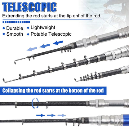Portable Mini Pen Fishing Rod – Pocket-Sized Telescopic Pole for Ice & Travel Fishing