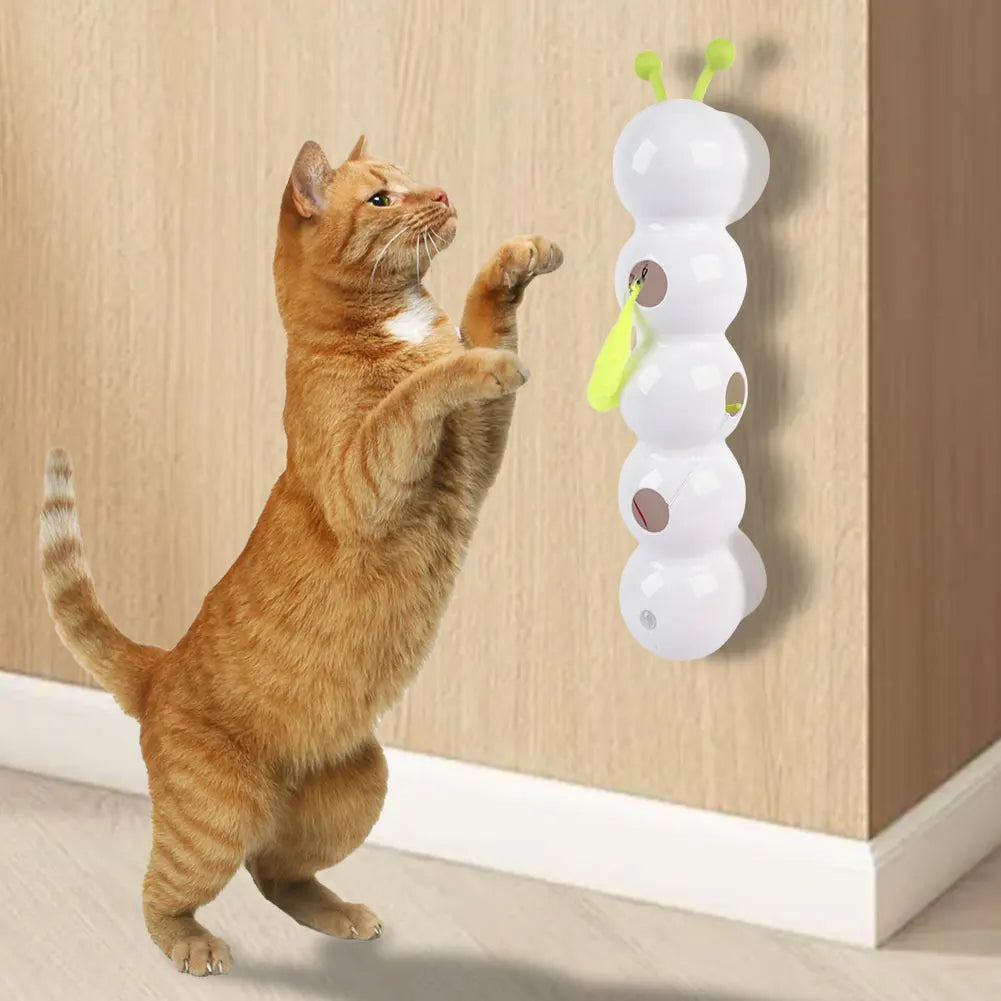Caterpillar Interactive Cat Toy – Motion-Activated Rechargeable Teasing Toy for Indoor Cats