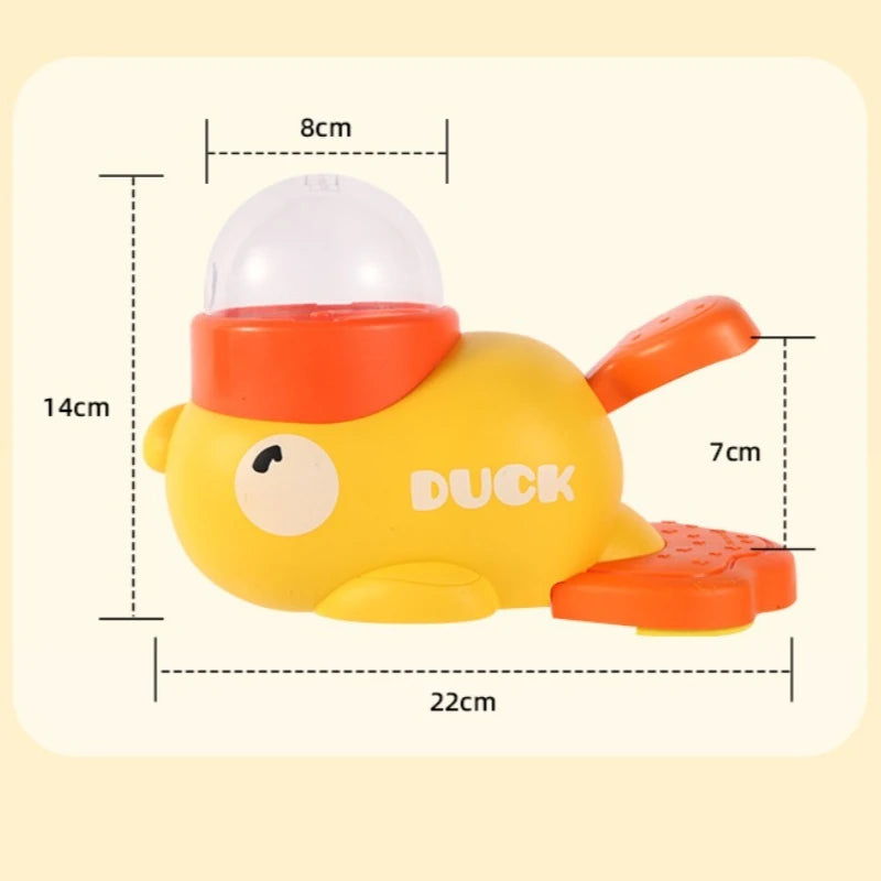 Cartoon Duck Pet Food Dispenser – Anti-Slip Automatic Puzzle Feeder Toy for Dogs & Cats