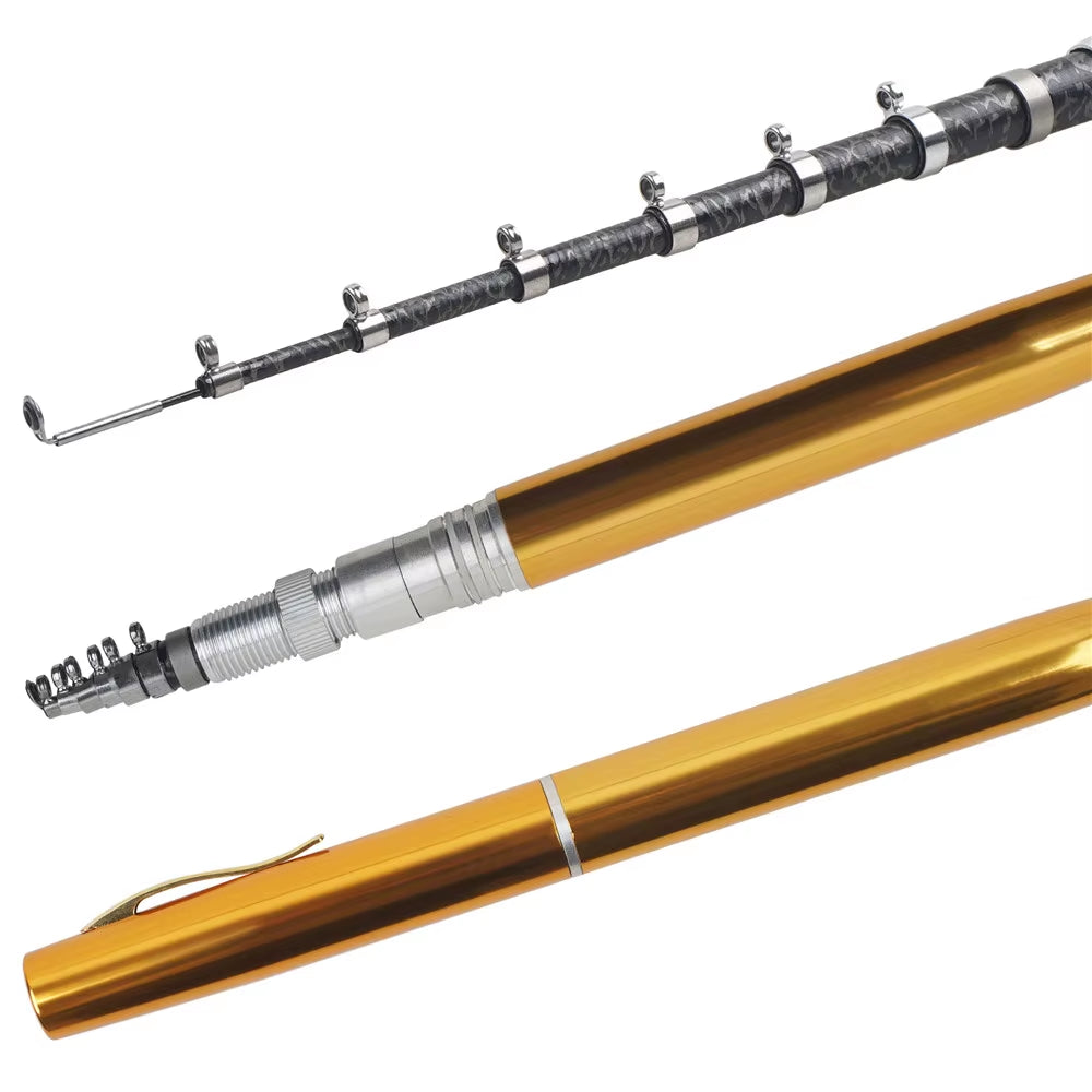 Portable Mini Pen Fishing Rod – Pocket-Sized Telescopic Pole for Ice & Travel Fishing